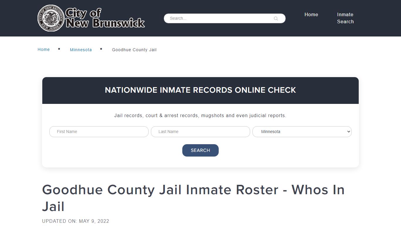 Goodhue County Jail Inmate Roster - Whos In Jail